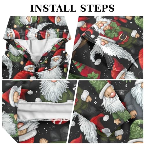 Kids Hoodies Sweaters Christmas Xmas Gnome Dwarfs Hooded Sweatshirts with Big Pockets for Boys Girls B04004453