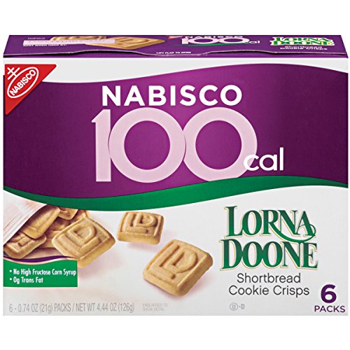100 Calorie Packs Lorna Doone Shortbread Cookie Crisps, 6-Count Boxes (Pack of 6)