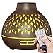 FRECOO Aroma Diffuser, 400 ml Ultraschall-Luftbefeuchter mit kühlem Nebel, BPA-Free Aromatherapie Diffusor Ätherische Öle Luftbefeuchter für zuhause, Yoga, Spa Schlafzimmer - Schwarz