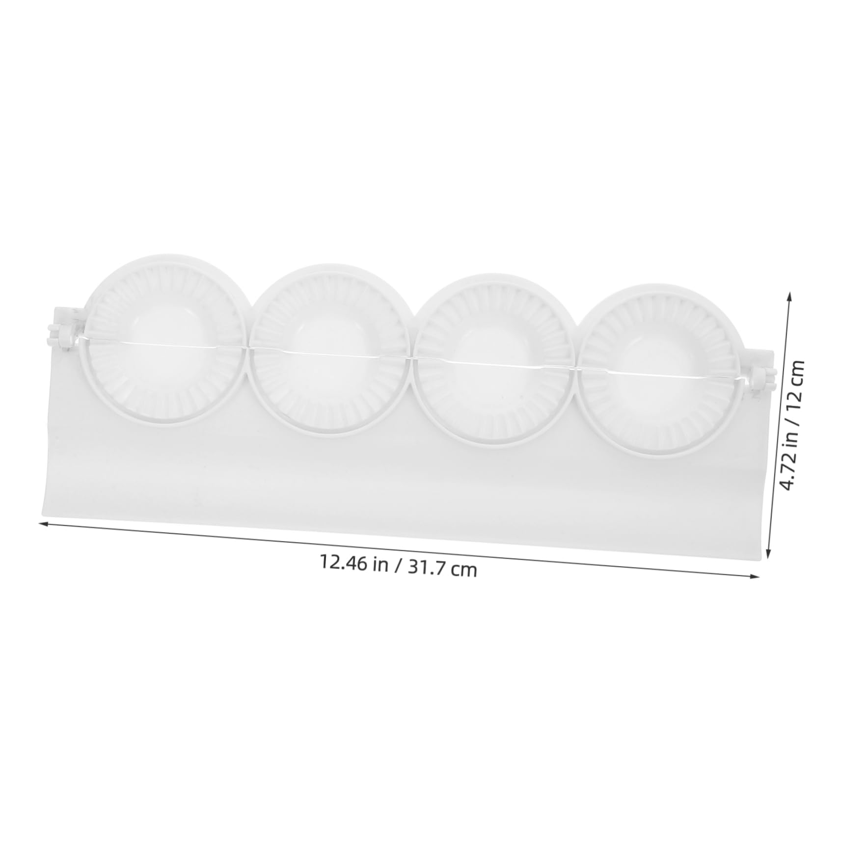 OUNONA Multipurpose Dumpling Tool 4 Hole Press Plastic Empanada Maker Easy to Clean for Kitchen Use