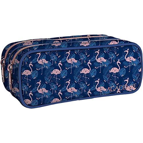 Estojo Duplo Grande Académie Flamingo, Tilibra, 317306
