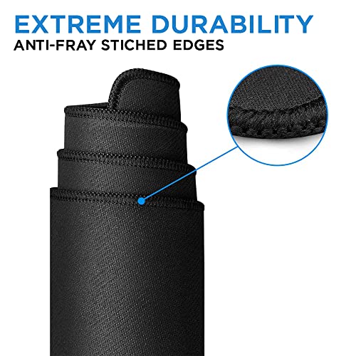 Bluestork - Alfombrilla de ratón para Gamer (tamaño Grande, Superficie optimizada de Alta precisión, Base Antideslizante de Goma, Alfombrilla de ratón, 900 x 450 x 3 mm, Color Negro - imagen 6