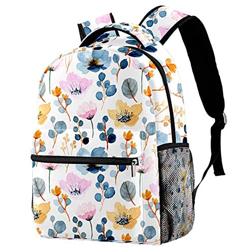 Sac à dos décontracté pour femme grande capacité à motif coloré