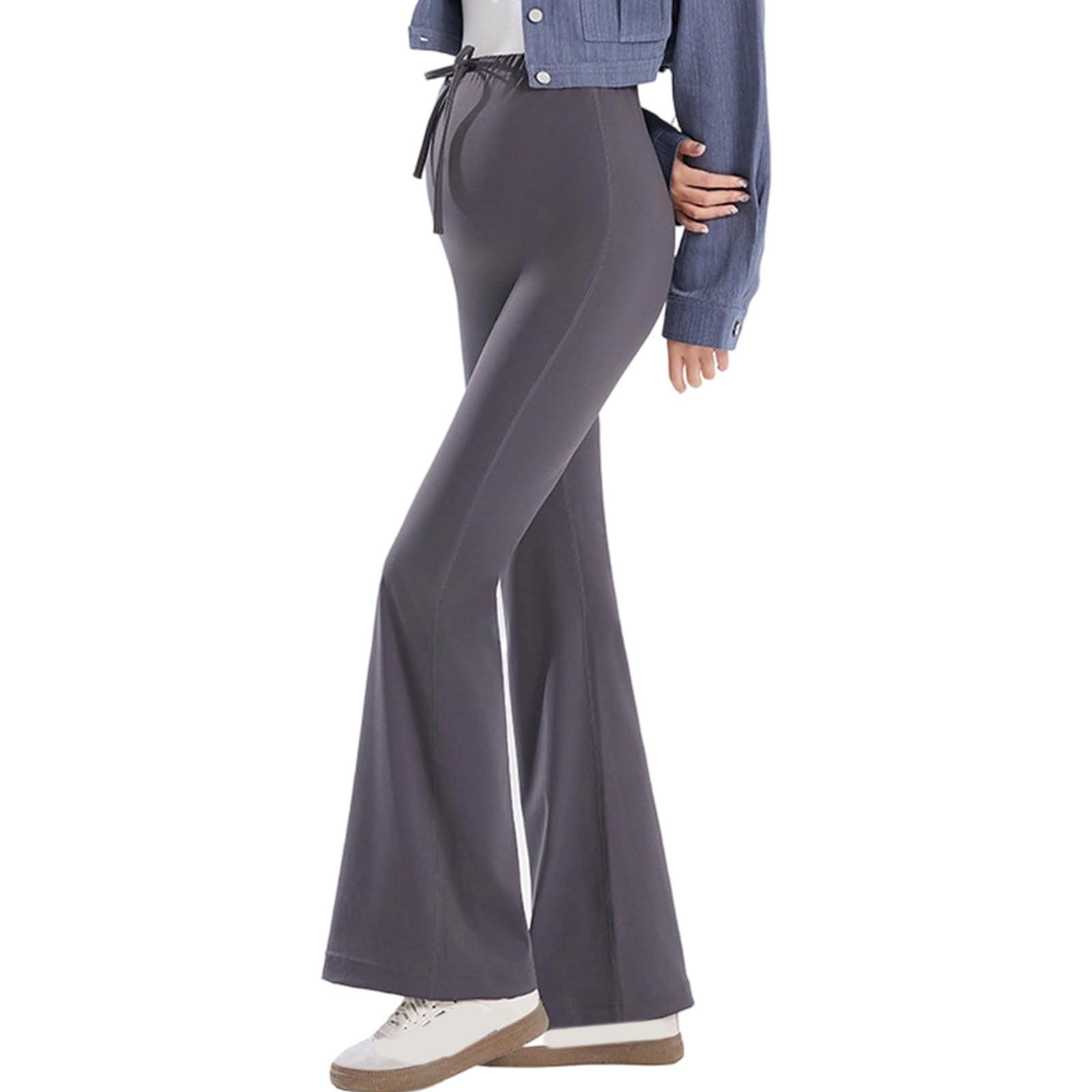 Pantaloni premaman con elastico in vita, leggings termici per gravidanza, tessuto traspirante, per calore e mobilità, leggings invernali per maternità, foderati in pile