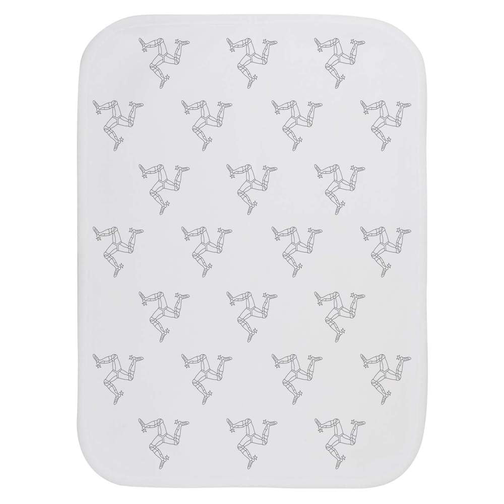 Azeeda 'Isle Of Man Emblem' Baby Burp/Wash Cloth (BC00040843)