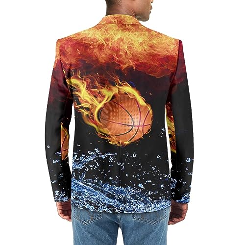 Forchrinse Rooster Mens Sport Coat Causal Blazer One Button Business Dress Jackets Fall Spring Suit Blazer Lightweight3