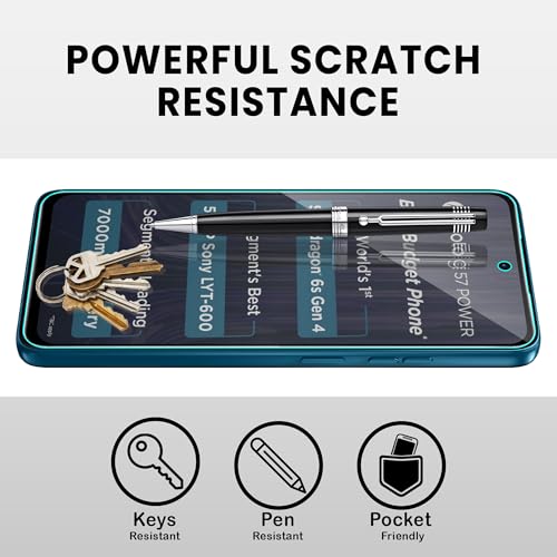 Image of FIRST MART Military-Grade Matte Tempered Glass for Motorola G57 Power and G67 Power - 9H Screen Protector, Anti-Glare Protection, Scratch-Resistant, Bubble-Free (1 Pack)