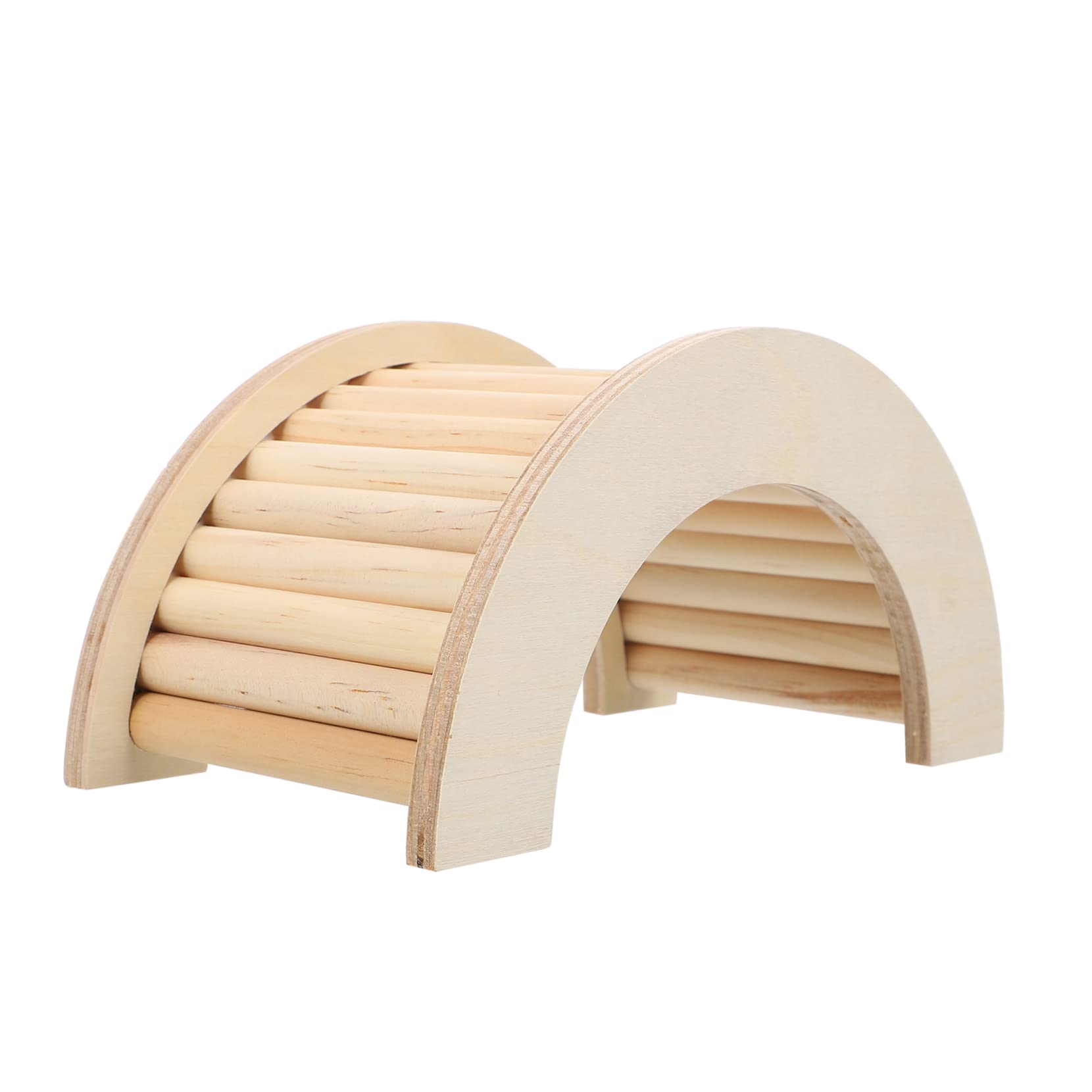 HANABASS Pet Accessory Wooden Hamster Ladder for Bath Tub Climbing Platform for Squirrel Rat Mouse Bird Toy