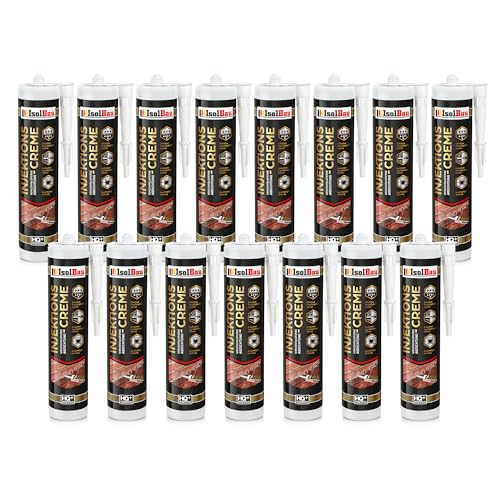 Isolbau - 15 Stück Horizontalsperre für Mauerwerke - Feuchtigkeitssperre - Mauerwerkssperre gegen aufsteigende Feuchtigkeit - Effektive Mauerwerkstrockenlegung für trockene Keller