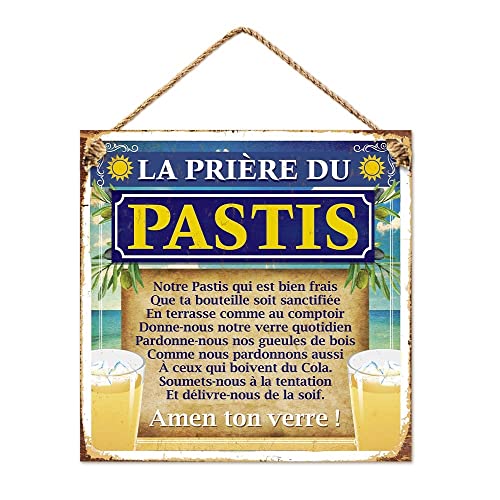 La plaque murale pour fan de Ricard et pastis