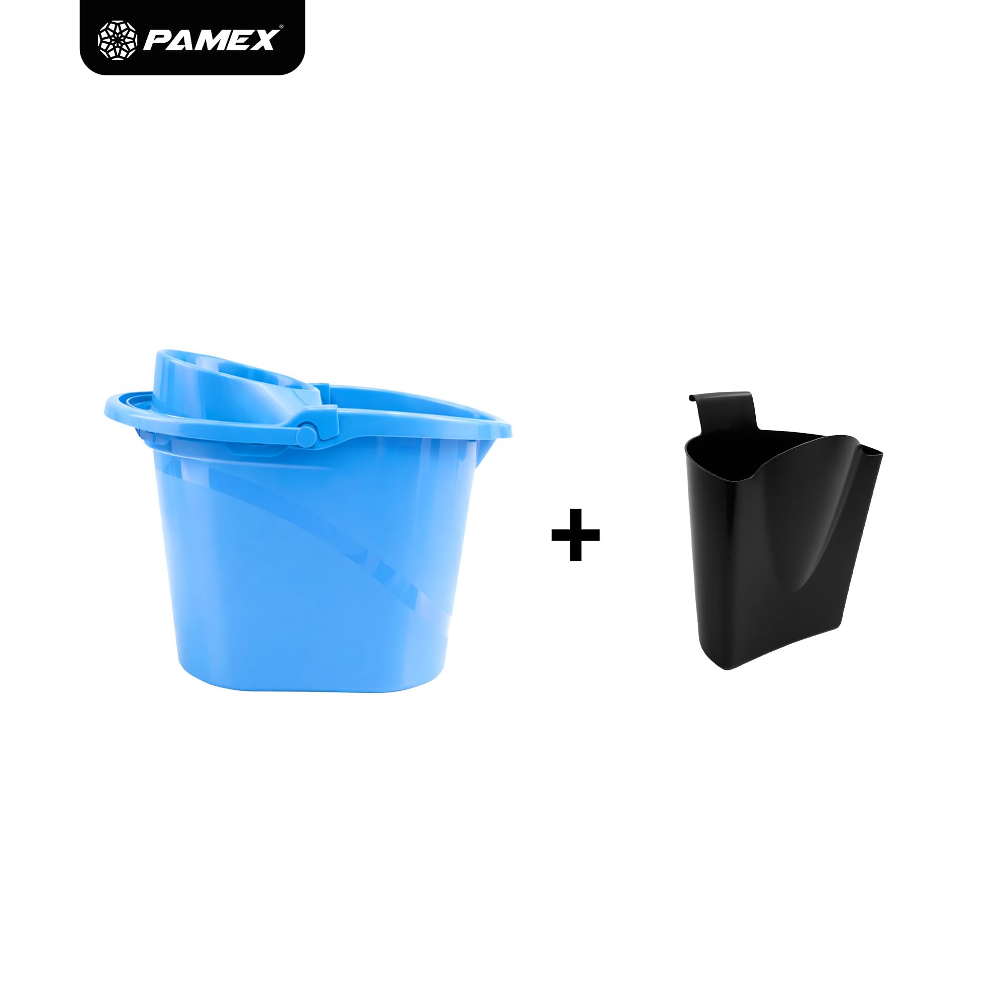 Pamex - Cubo 15l Uno Intrasecchio con Escurridor - 12 Unidades (Azul)