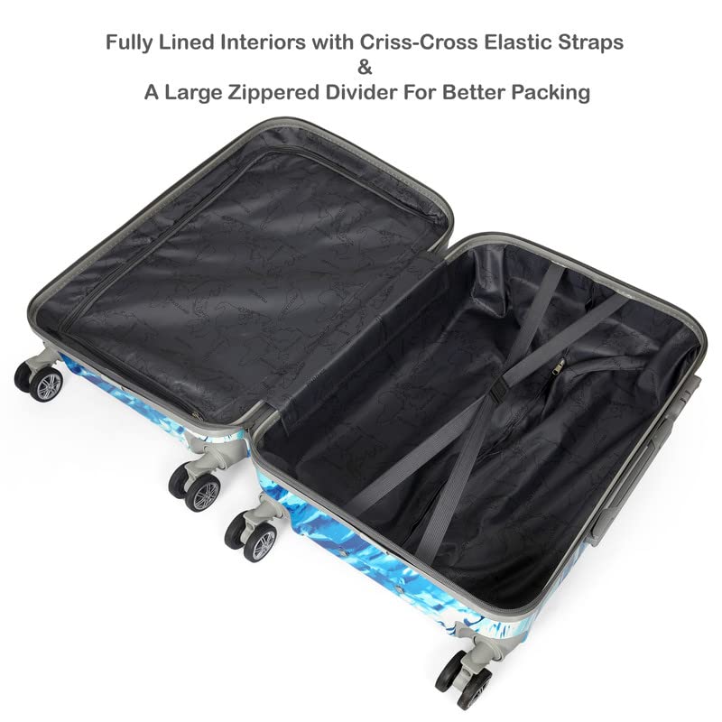 Image of Polo Class 2Pc Set Trolley Bag (24 /28 inch)-Light Blue