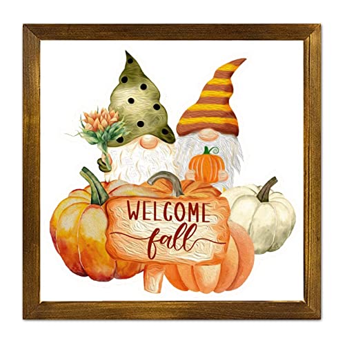 Cadre mural en bois Happy Fall pour rompre la monotonie des murs blancs 30cm