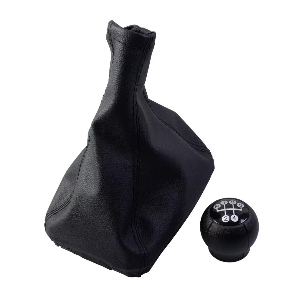 POANBCGY Auto Parts 5 Speed Gear Shift Knob for Opel for Corsa for Combo C 2001 2002 2003 2004 2005 2006 2007 2008 2009 2010 2011(Ball and leathercase)