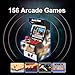EASEGMER Mini Arcade Game Machines for Kids with 156 Classic Portable Handheld Video Games 16 Bit 2.8 Inches Screen Travel Gaming Electronic Toys Novelty Gift for Boys and Adults - Black