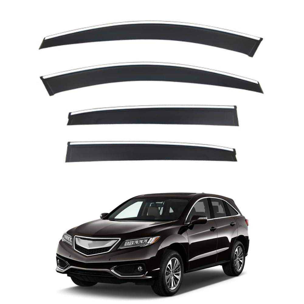 Qoemrhelt Normal 4Pc Set In-Channel Wind Deflectors, For Acura Rdx 2013-2017 Window Visors Rain Guards Vent Visors Rain & Sun Protection,Car Accessories
