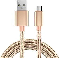 Cabo USB de 1,8 m, cabo de carregamento Android de alta velocidade, cabo de sincronização trançado de nylon longo e carregamento rápido para Samsung Galaxy S7 Edge/S6/Tablet, Kindle Fire, MP3, PS4