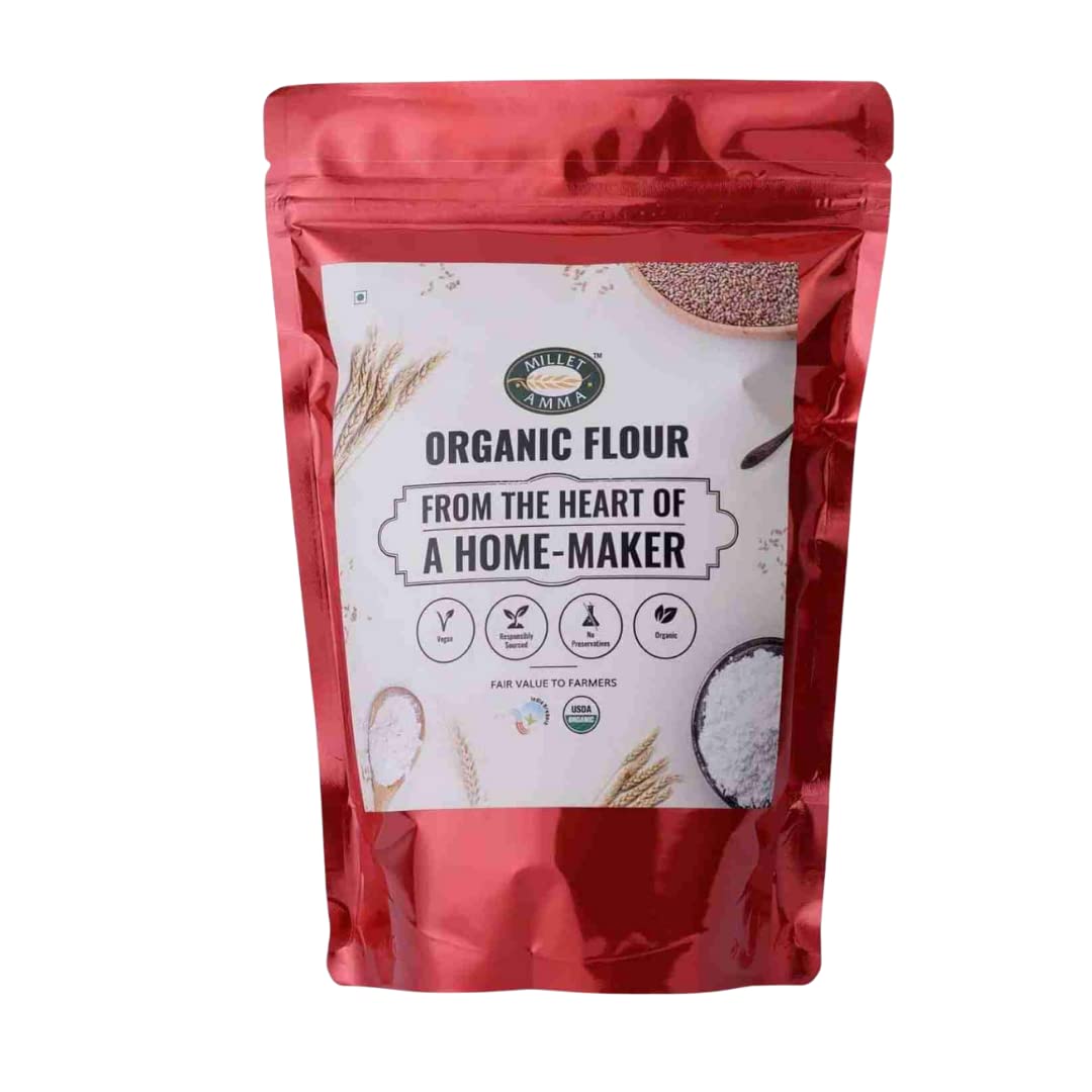 Millet Amma CERTIFIED ORGANIC Proso Flour - 1 kg (500g x 2 Packs) | 100% Vegan , Gluten Free , Preservatives Free & Non GMO | Suitable for Multiple Recipes | Contains High Levels of Lecithin & Rich in B Complex Vitamins , Essential Amino Acids | Low  (B09TNN24RT) Amazon Price History, Amazon Price Tracker