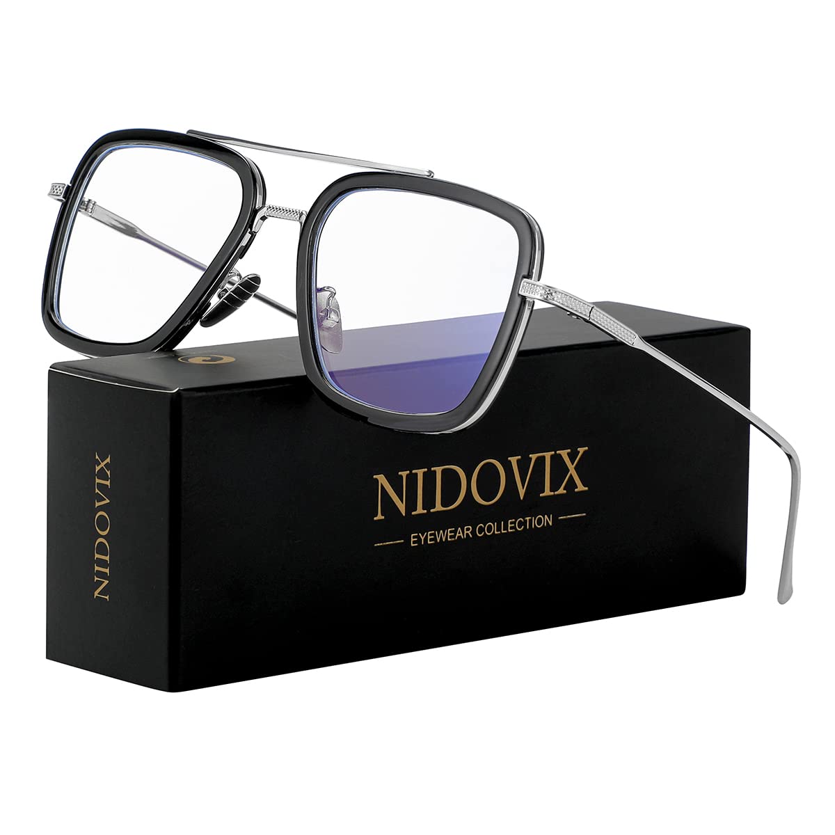 Tony Stark Style - Gafas de bloqueo de luz azul para hombres y mujeres, Iron Man y Spider-Man, lentes de juego para computadora