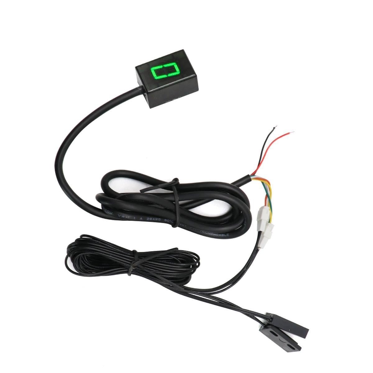 HRTLSS Indicador Marcha Digital Indicador De Marcha Digital Universal para Motocicleta Soporte Magnético para Palanca De Cambios