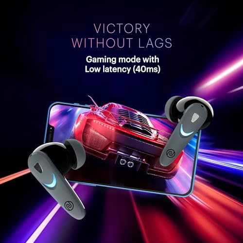 Image of Noise Buds Combat X in-Ear True Wireless Gaming Earbuds with 40Ms Low Latency, 60H of Playtime, Spatial Audio, RGB Lights,Instacharge(10 Min=180 Min),10Mm Driver, BT V5.3(Shadow Grey)