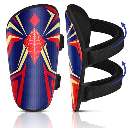 Shin Guards Soccer Kids Boys Girls, Shin Guard Protection Gear for 2-7 Years Old, Football Shin Pads with Adjustable Straps