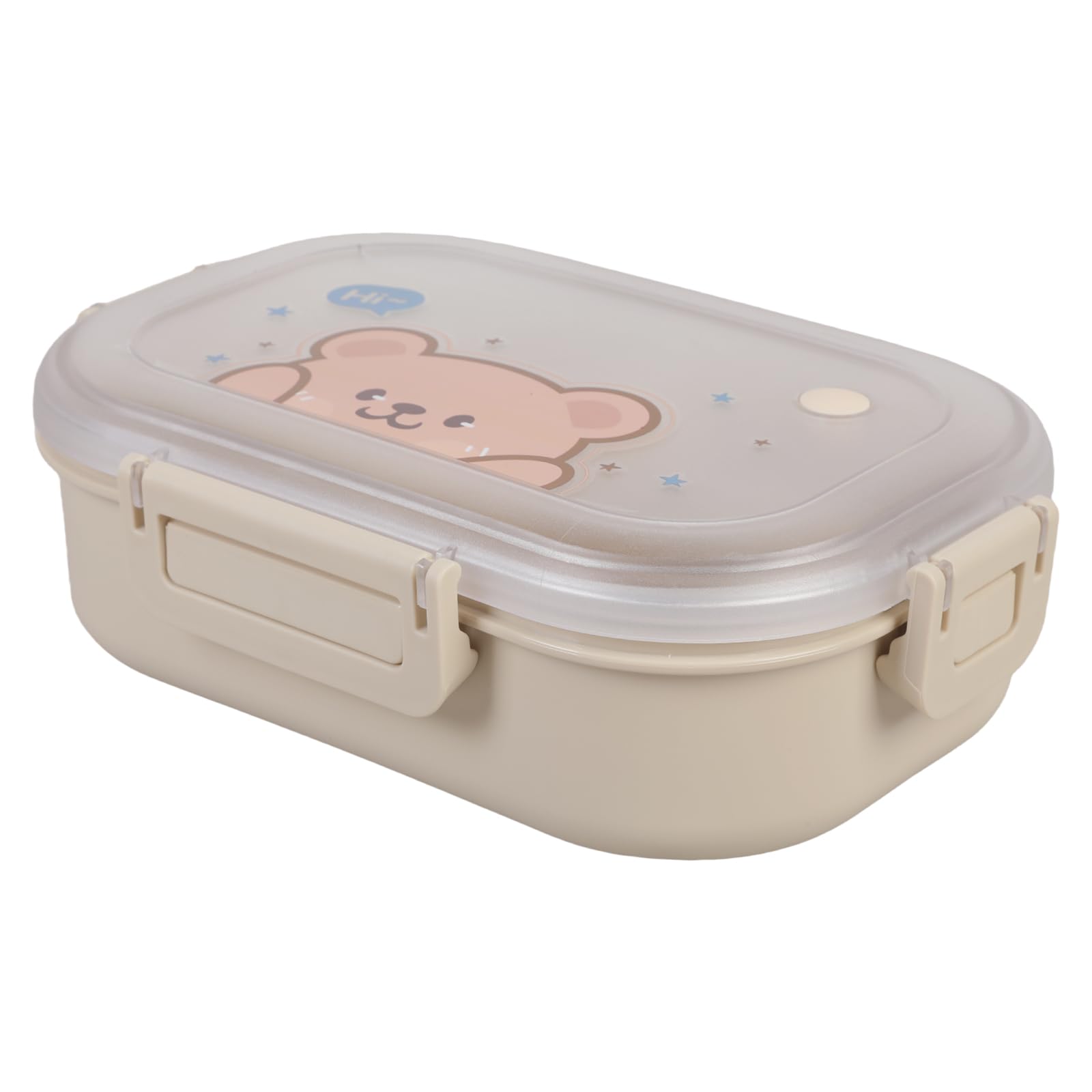 jiingekk Colorful Divided Meal Preparation Box with Removable Inserts Easy to Clean Lunch Container for Outdoor Activity Lovely Cartoon Lunch Box
