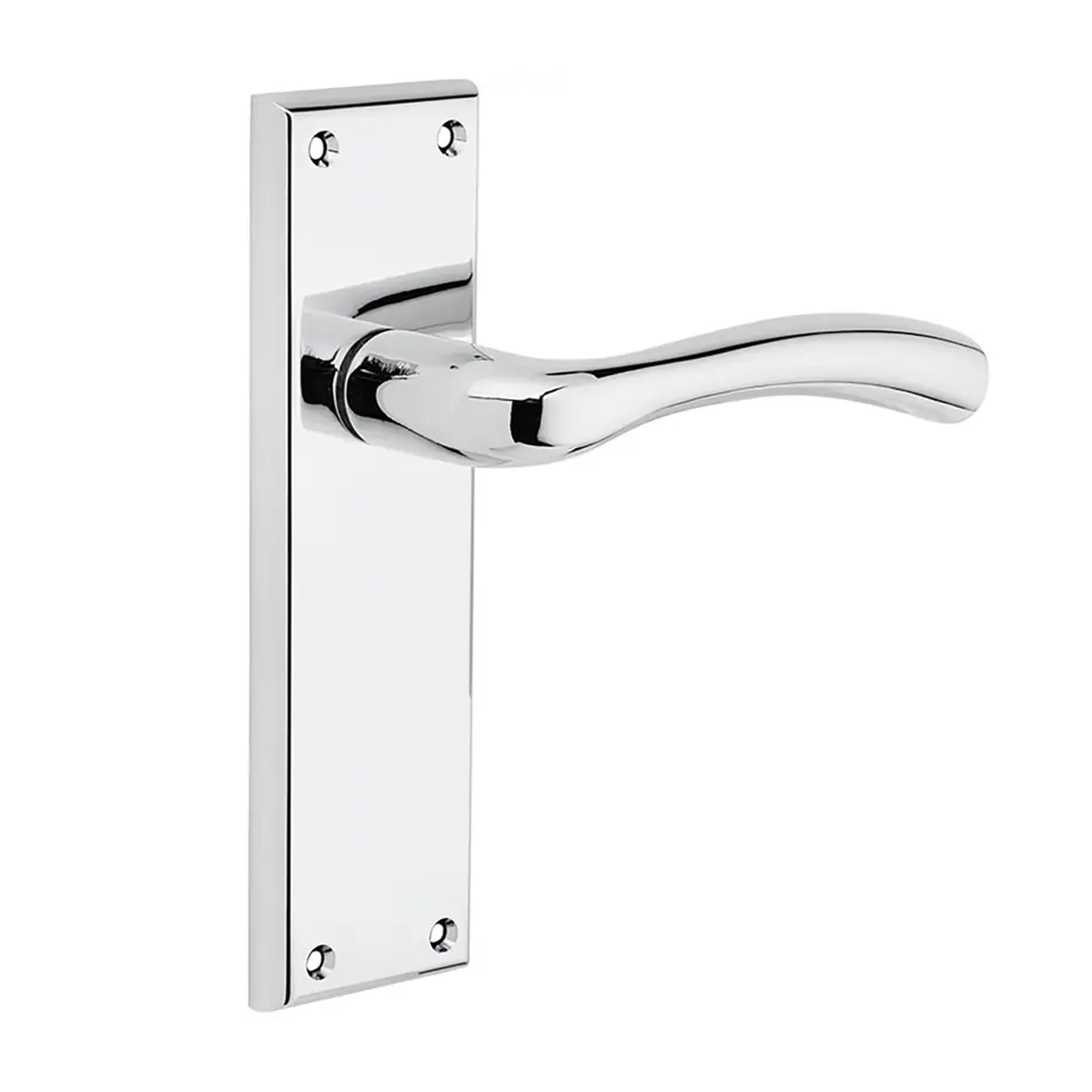 Designer Levers Polished Chrome - Minerva Lever Latch Door Handle