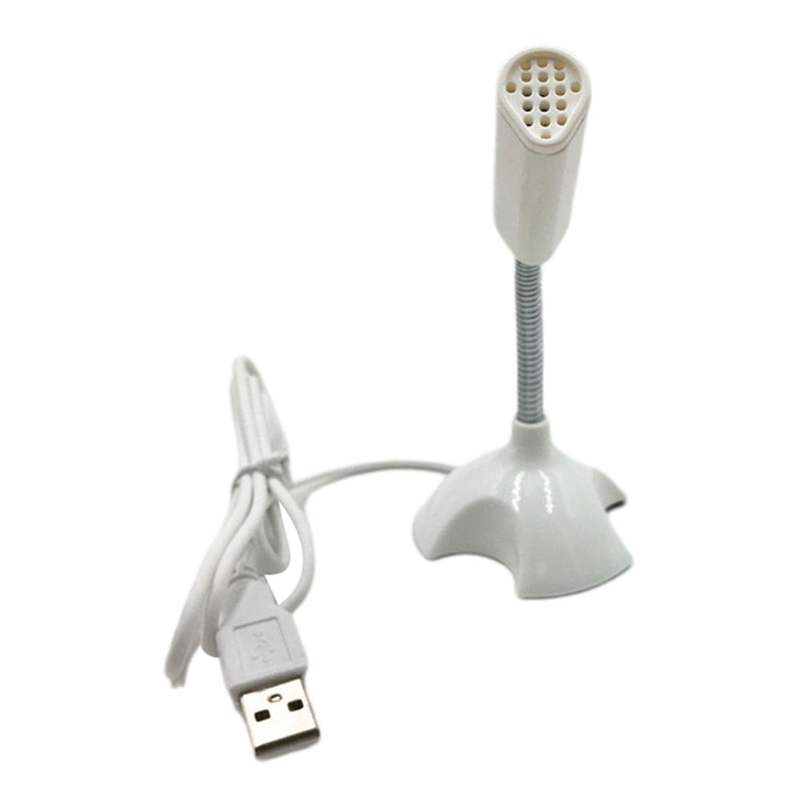 USB Desktop Microphone 360 Degree Pick up Omnidirectional for Studio Speech White Microphones Laptop Desktop Accessories Computers Tablets-image-38