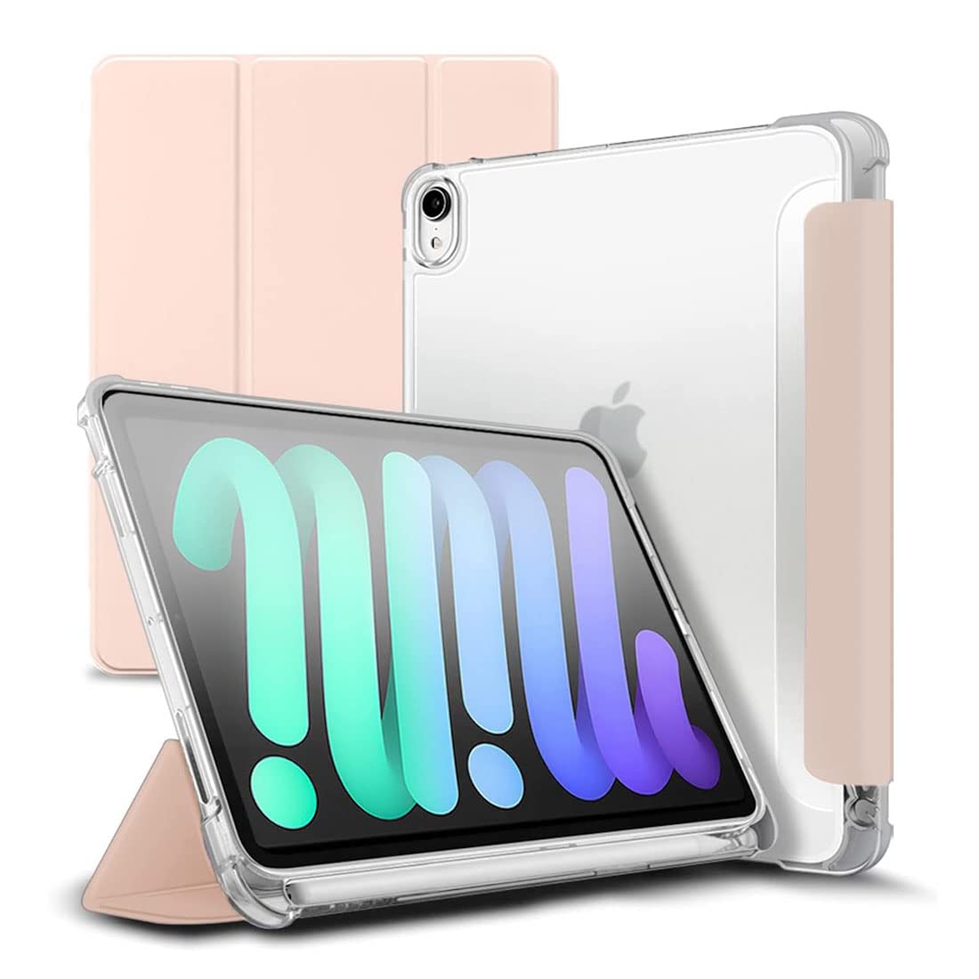 LIRAMARK Elite Series with Pencil Holder Back Cover Case Compatible with iPad Mini 6 (8.3 inch 6th Gen) 2021 - Pink (B09TGWSN7N) Amazon Price History, Amazon Price Tracker