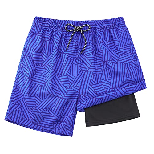 Image of Cozople 7-16T Teen Boys Swim Trunks Quick Dry UPF 50+ Swimwear Bathing Suit for Big Boys Beach Swim Boards Shorts