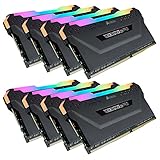 CORSAIR Vengeance RGB PRO 256GB (8x32GB) DDR4 3200 (PC4-25600) C16 Desktop Memory–Black