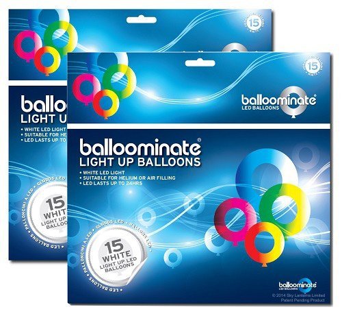 Globos de luz blanca con led balloominate