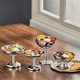 Stabilité et fonctionnalité : avec une base large et plate, ces tasses offrent une excellente stabilité, une délicieuse expérience de dessert sans déversements lors des rassemblements.