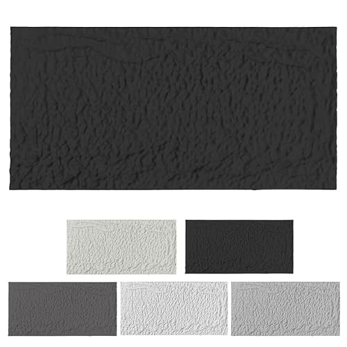 Aufun Lot de 3 panneaux muraux 3D, aspect pierre, 120 x 60 cm, 5 cm d'épaisseur, revêtement mural en polystyrène, panneaux de plafond légers, imitation pierre, pour salon, cuisine, salle de bain