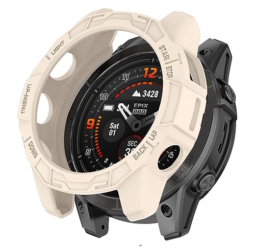 SHEAWA for GarminK[~ Fenix 7X Pro P[X Jo[ یP[X ݊i Epix Pro 51mm TPUS یJo[ ϏՌ ANZT[ (AC{[)