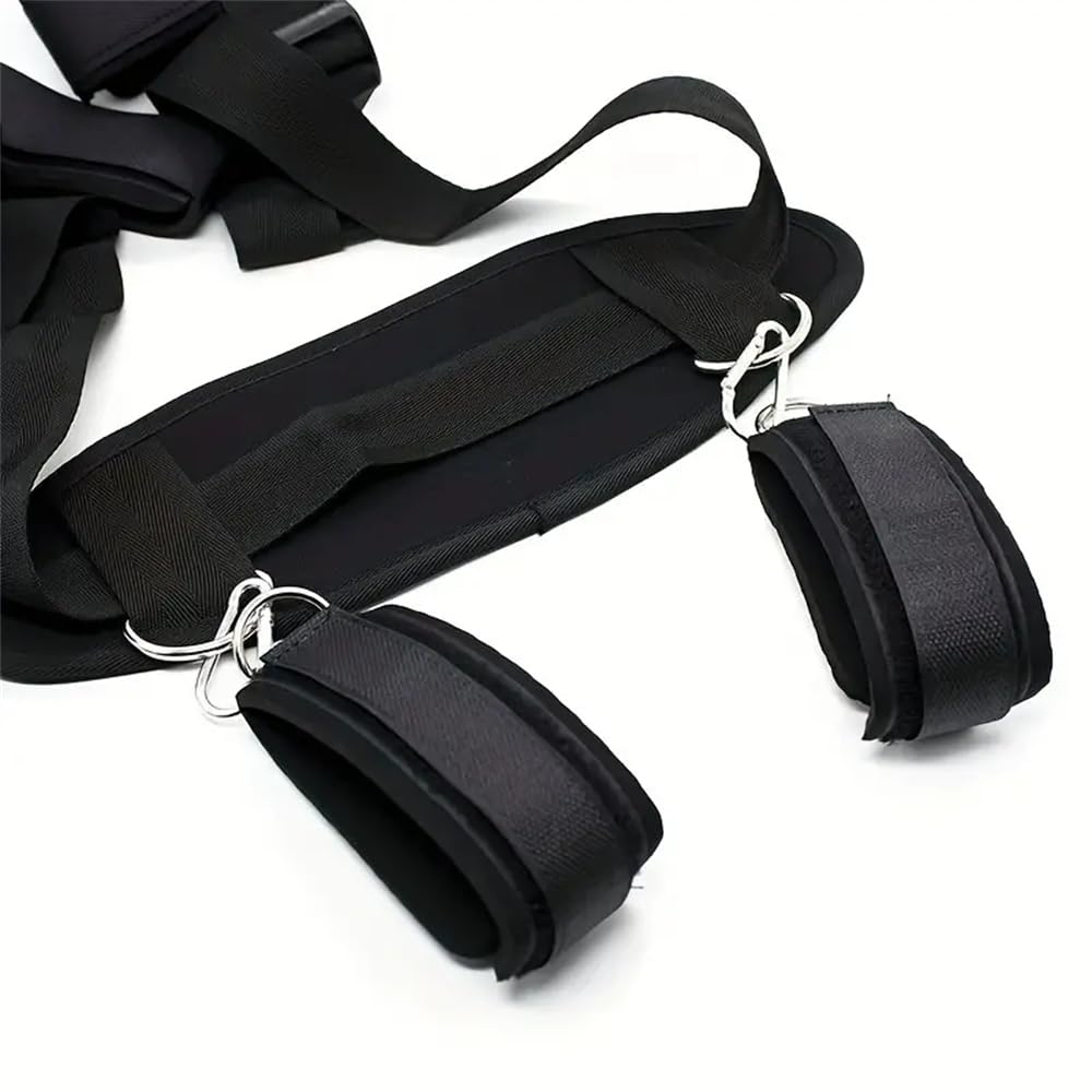1 pièce de jeu pour lit de yoga attaché aux jambes, poignets, chevilles et poignets d'exercice de yoga pour femme