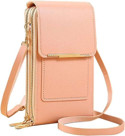 Zerolex Leather Shoulder Bag Mobile Purse Crossbody Sling Bags with Clear Touch Screen Window for Women Pockets Straps Fit for All Mobile Phone (pack of 1) Multicolor (B0DF259XP2) Amazon Price History, Amazon Price Tracker