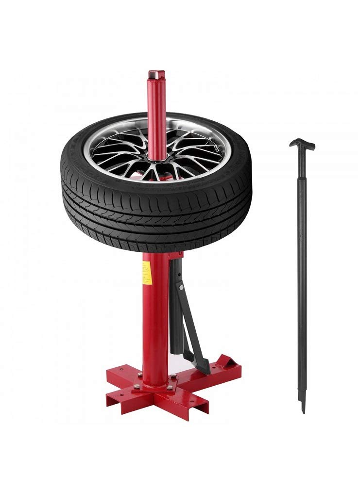 Cruizer - Smonta gomme manuale di colore rosso per pneumatici da 8" a 18" di moto scooter in acciaio, protegge le camere d'aria interne