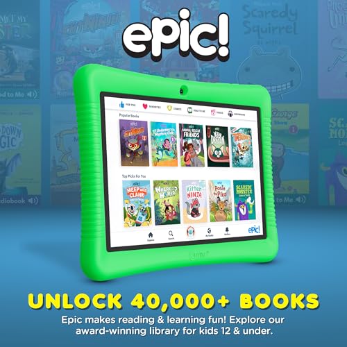 Image of Contixo 10 inch Android Kids Tablet 32GB - Includes Exclusive Games and Educational Apps, Parental Controls, Kid-Proof Case with Kickstand & Stylus - Green