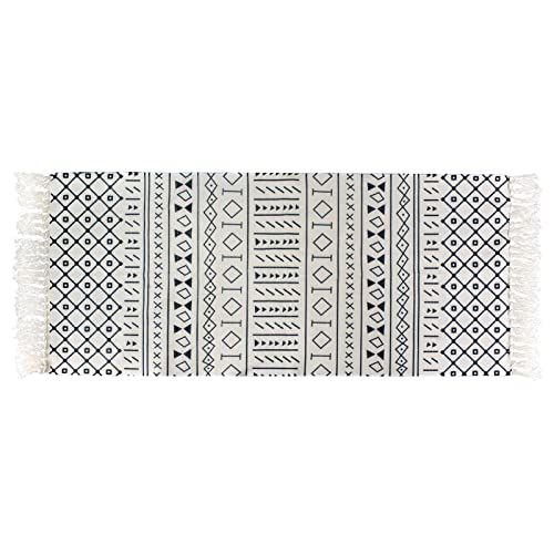 Ustide Boho Cotton Runner Rug 2'X4'3 Washable Decorative Kitchen Rug Runner Bathroom Rugs Floor Mat For Living Room, Kitchen Floor, Laundry Room Entryway Accent Throw Rugs #TOP10