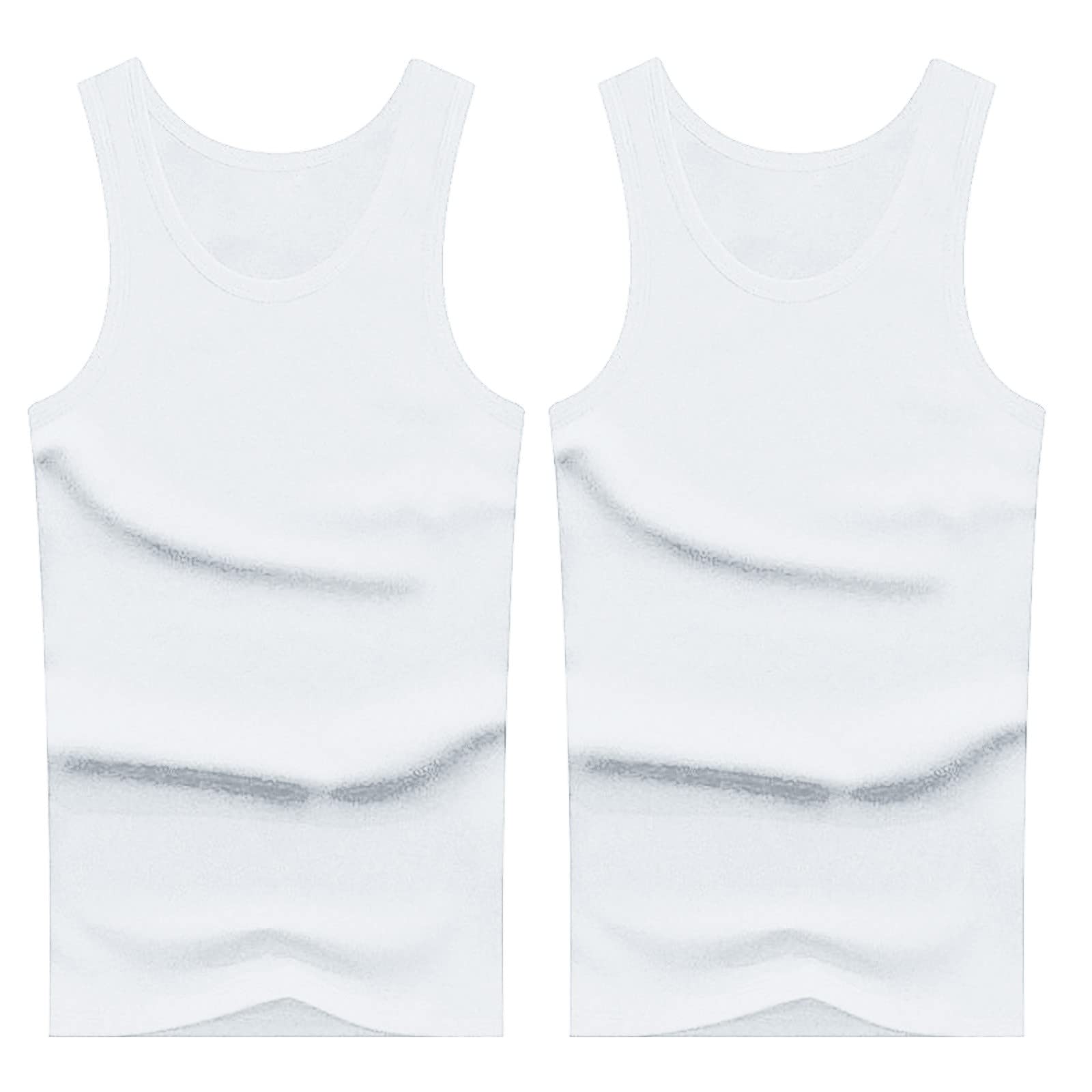 GenericSleeveless Shirts for Men Cotton Youth Slim Fit Summer Autumn Winter Middle and Old Age Underwear Cotton Sling Mens