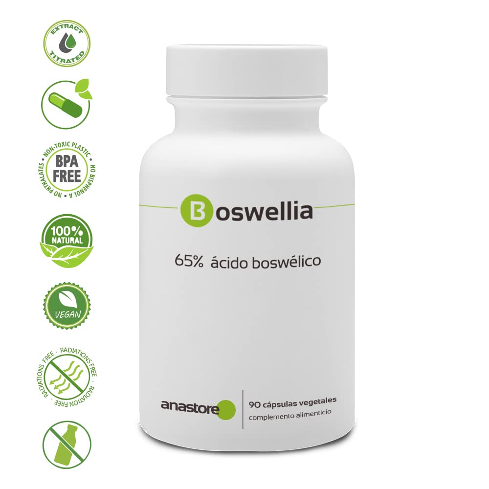 BOSWELLIA SERRATA * OFERTA 3+1 GRATIS * 370 mg / 360 cápsulas * Titulado al 65% en ácido boswélico * Antiinflamatorios, Inmunitario