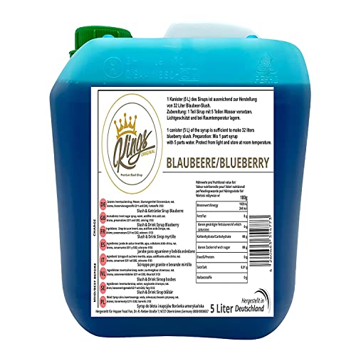 Kings Premium Slush Sirup 5 Liter Geschmack Blaubeere