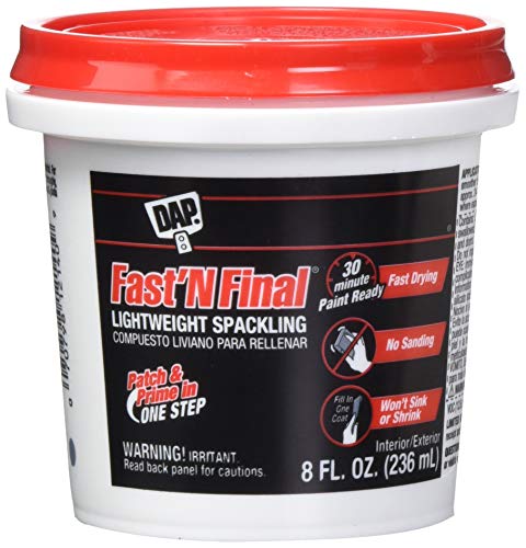 12-Pack of 1/2 Pt DAP 12140 Fast 'N Final Lightweight Spackling