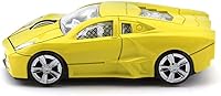 Vista 2 de Ratón óptico inalámbrico de la computadora del coche deportivo 3D, ratón ergonómico de la computadora portátil de escritorio para LBJN (amarillo)
