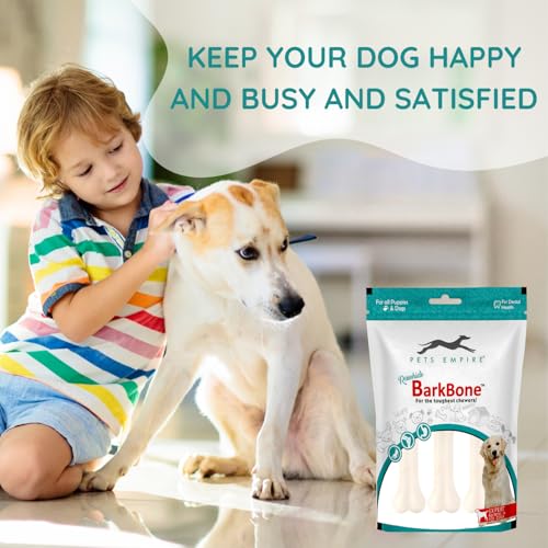 Image of Pets Empire Rawhide Bone for Dogs | Pack of 3inch 36pcs | Rawhide Pressed Chew Stick Young Adult Dog Treat & Dog Food | Dog Treats for Small Breed Sizes Dogs