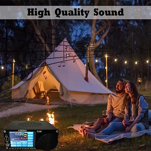 Upgraded Si4732 Ats-25X1 Portable Shortwave Radio With Frequency Spectrum Scanning Fm Am(Mw Sw) Ssb(Lsb Usb) All Band Radio With 2.4 Touch Screen & 2000Mah Battery With Antenna & Big Speaker #TOP5