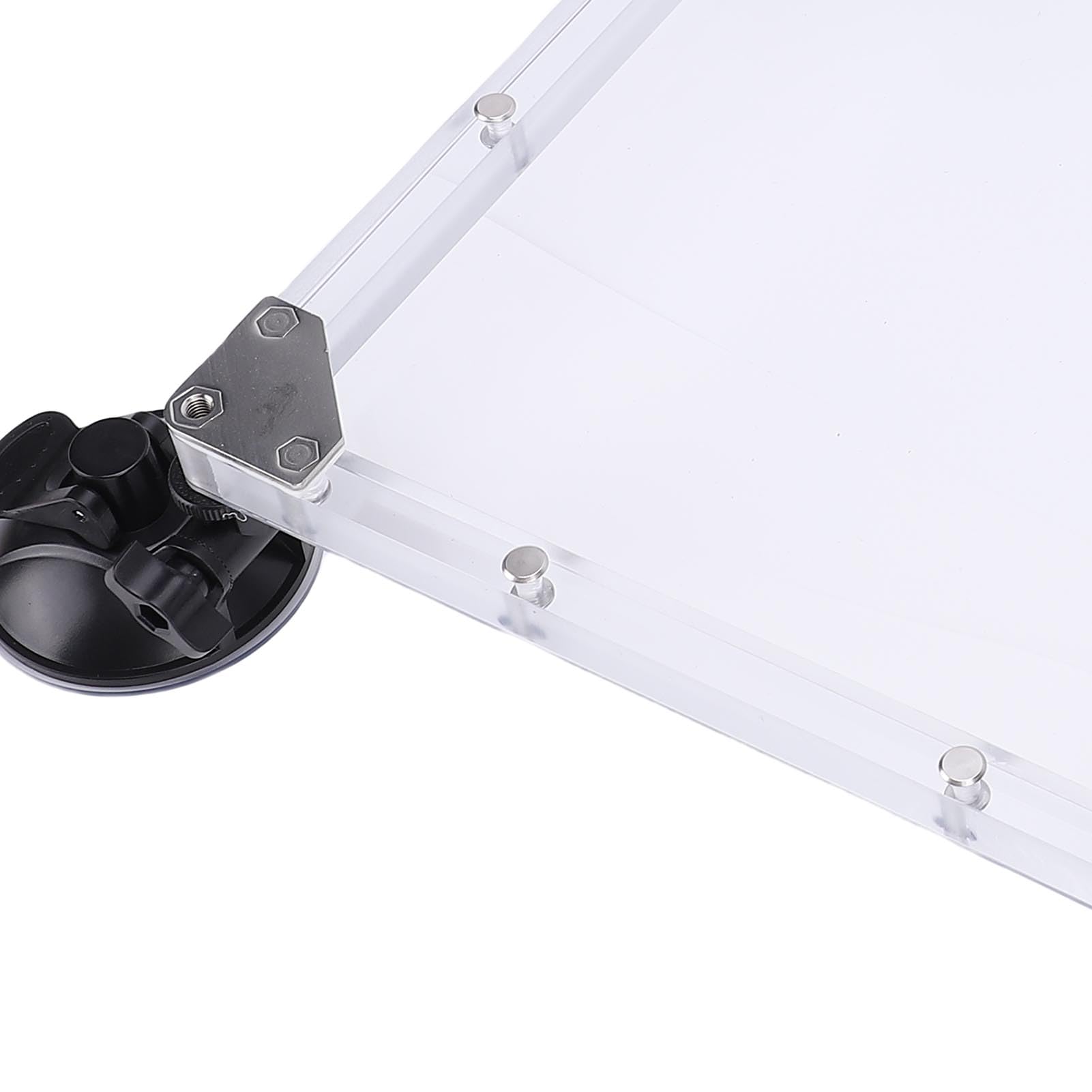 Jeffergarden Mini Supporto per Veicolo Piatto con Base Magnetica e Ventosa per Auto Rv Camion Barca Staffa Installazione Tetto
