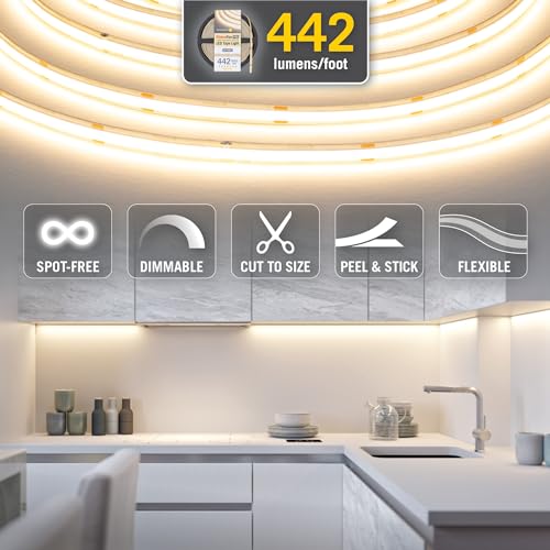 Image of Armacost Lighting RibbonFlex Pro COB, 24V, 5000K, 442 Lumens /Ft, IP20, 2.5M 173410